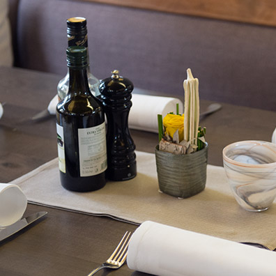 Gedeckter Tisch in einem Restaurant